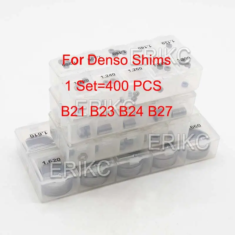 

400pcs New Common Rail Injector Nozzle Valve Gasket B21 B23 B24 B27 Diesel Nozzle Washer for Denso High Accuracy Adjusting Shims