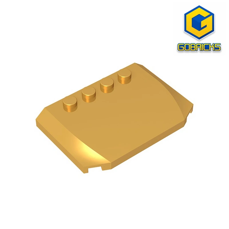 

Gobricks GDS-1302 Wedge 4 x 6 x 2/3 Triple Curved compatible with lego 52031 children's DIY Educational Building Blocks Tech