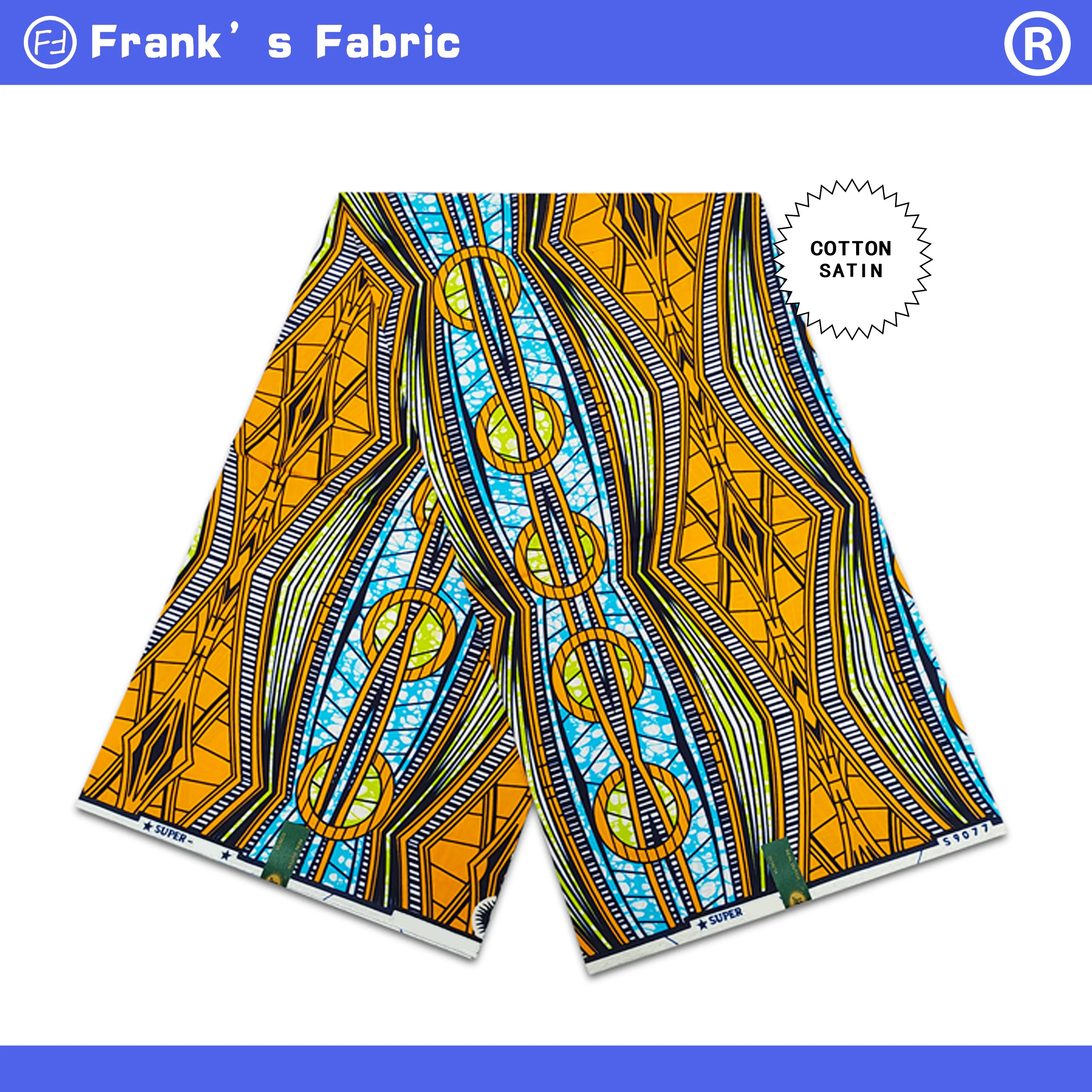 

Real Wax Original African Cotton Batik Fabric For Dress 6 Yards Dutch Hollandais Pagne Ankara Wax Print Fabric For Sewing V-1023