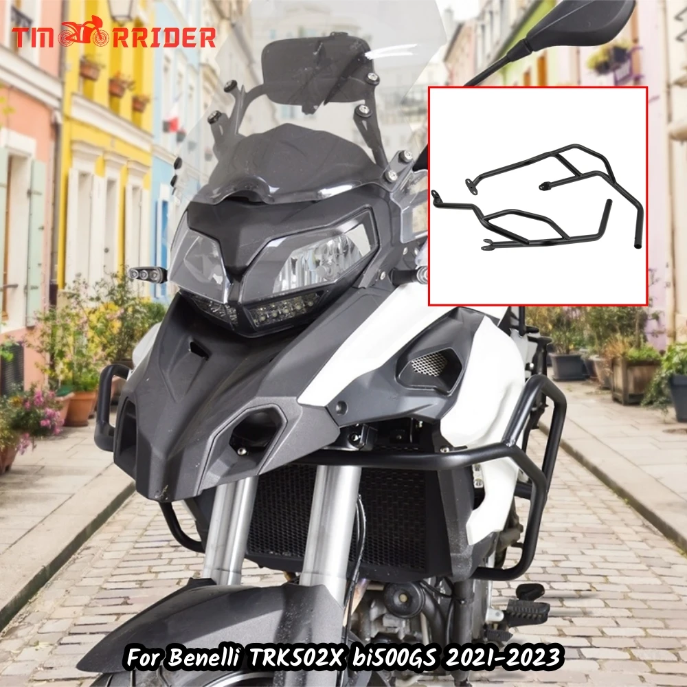 

BJ500GS Motorcycle Bumper Engine Guard Frame Highway Crash Bar For Benelli TRK502 TRK502X 2021 2022 2023 Falling Protection