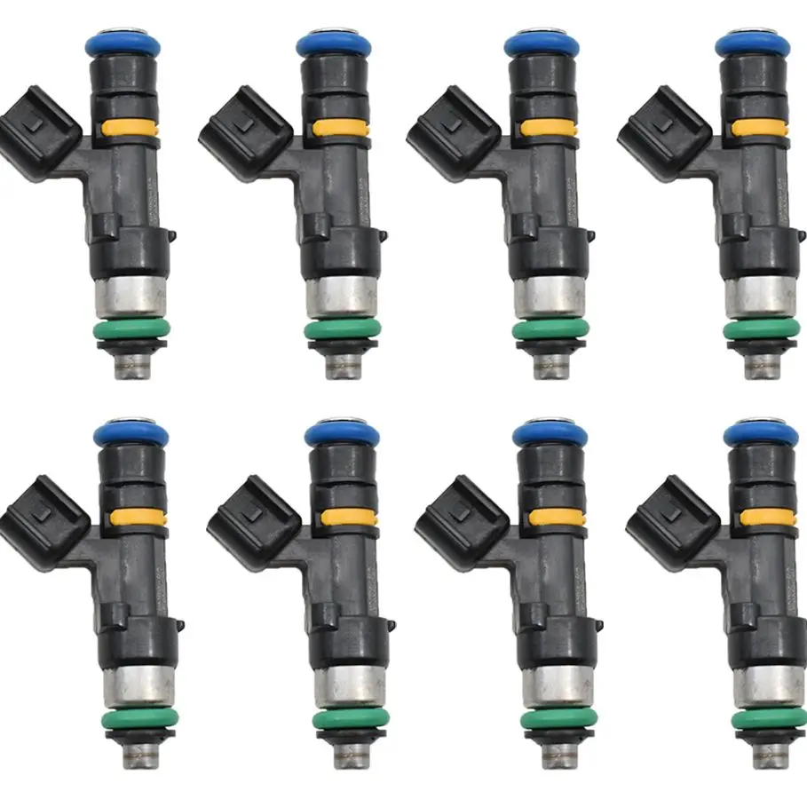 

8PCS Fuel Injectors 60Lb 650Cc with Converter for 1.8T Turbo -A4 TT Golf Jetta Acura EV14 0280158117 0280158298