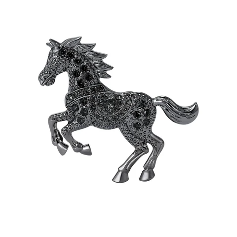 Винтажная брошь Локус в виде лошади