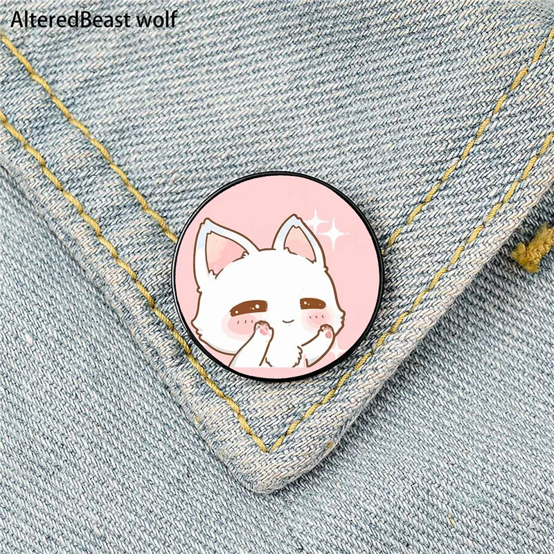 

Cat masks Pattern Printed Pin Custom Funny Brooches Shirt Lapel Bag Cute Badge Cartoon enamel pins for Lover Girl Friends