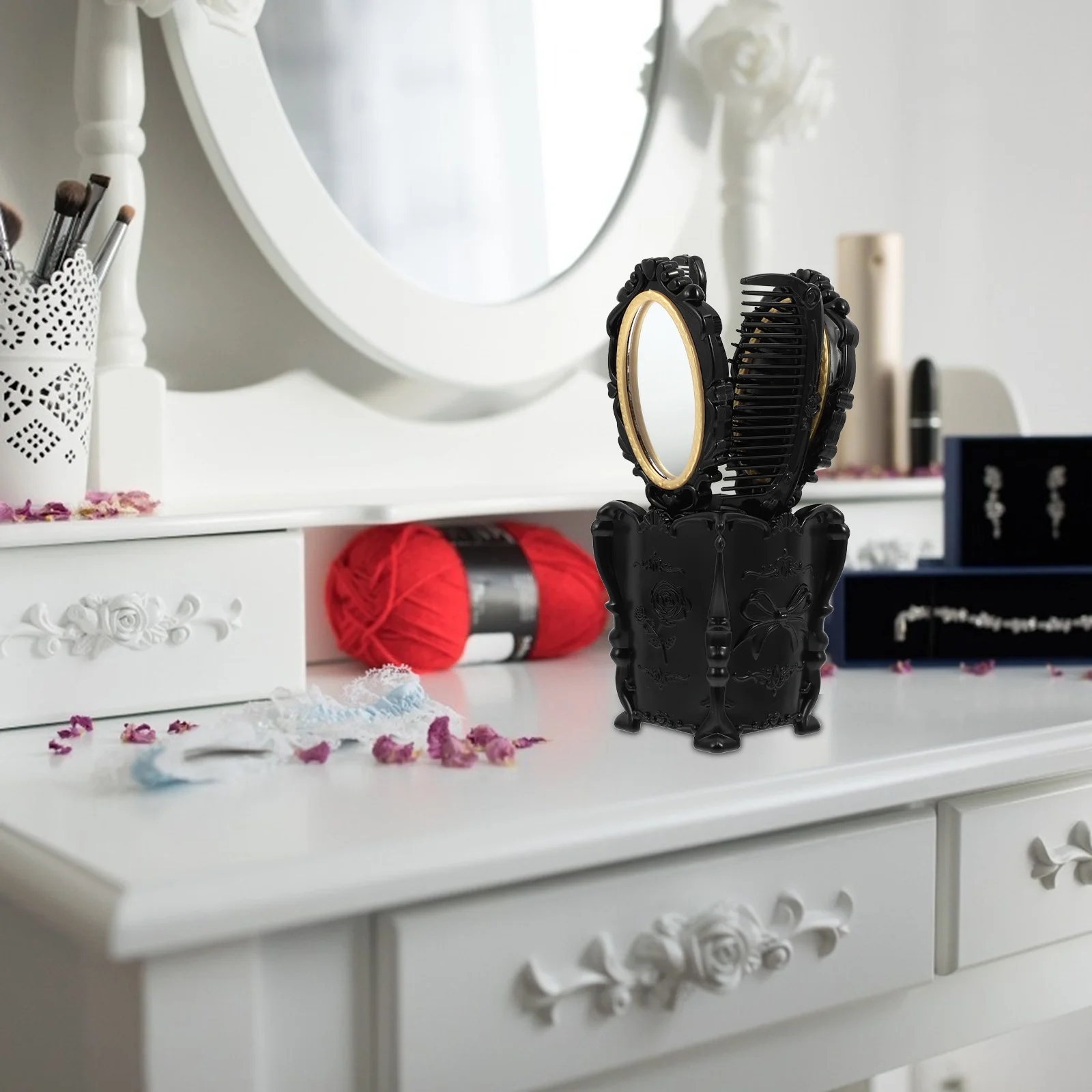 Набор расчесок для косметического зеркала девочек женский набор макияжа