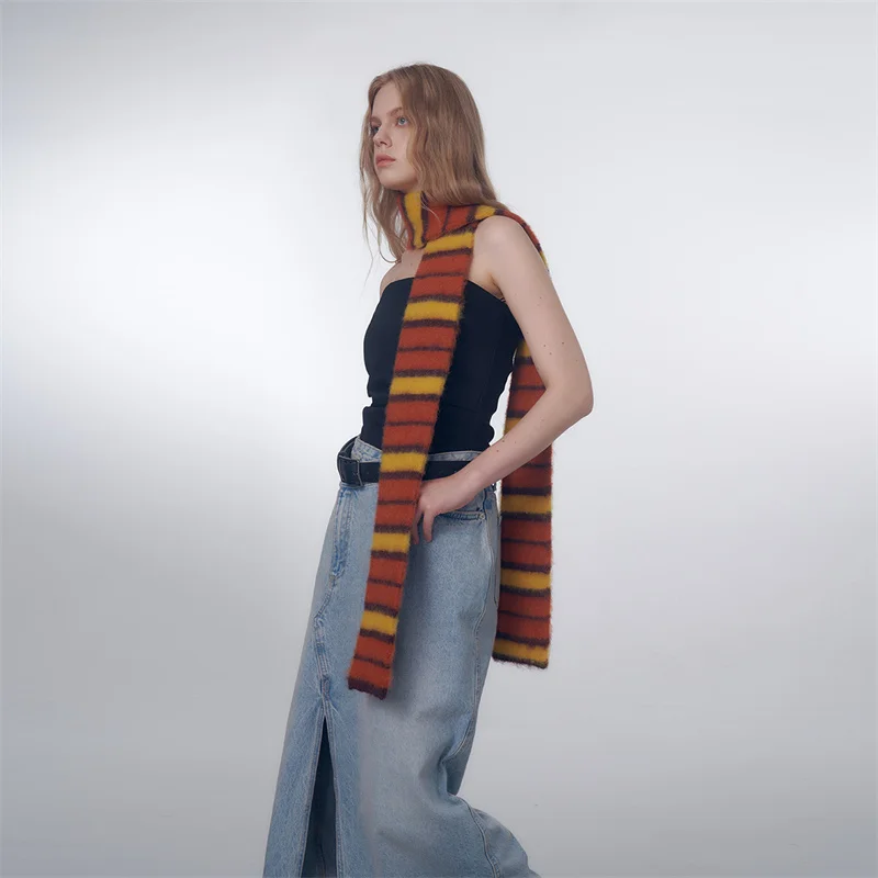 Дизайнерский Брендовый Женский Роскошный Кашемировый Зимний Шарф Теплая