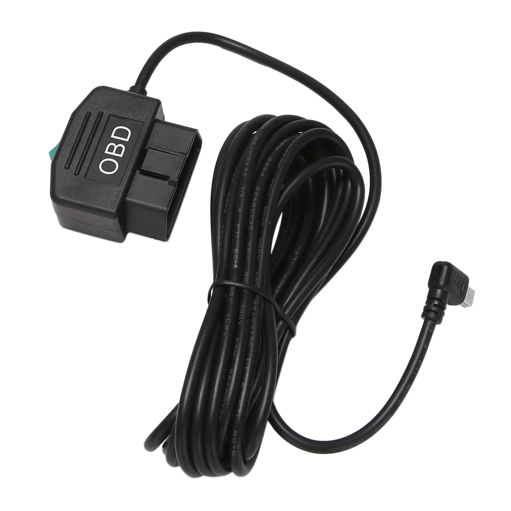 Выход 5 В 3 А USB-порты автомобильный адаптер OBD блок питания кабель метра линия