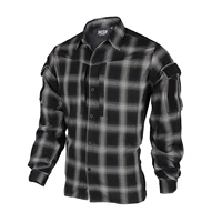 sabagear bacraft trn tactical plaid shirt long sleeve breathable tactical combat unit commuting shirt for spring and autumn