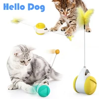 cat toy interactive tumbler swing toys balance car kitten chasing toy with catnip funny pet supplies for dropshipping