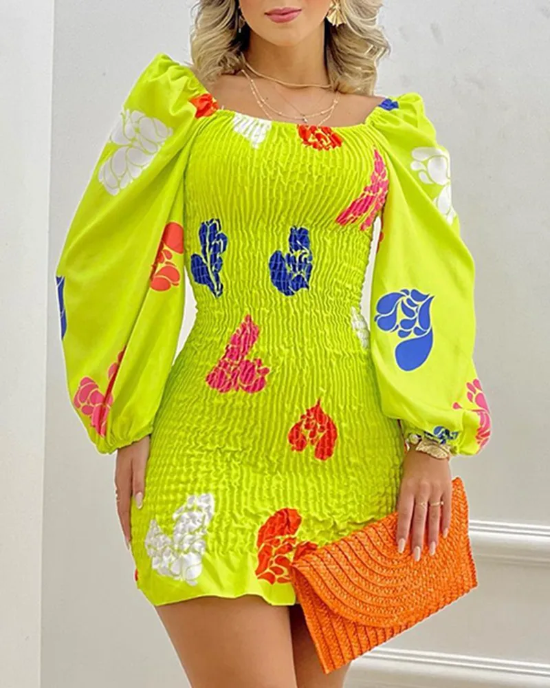 

T9013 Fashionable Printed Dress New Dress For Spring And Summer 2023 Women