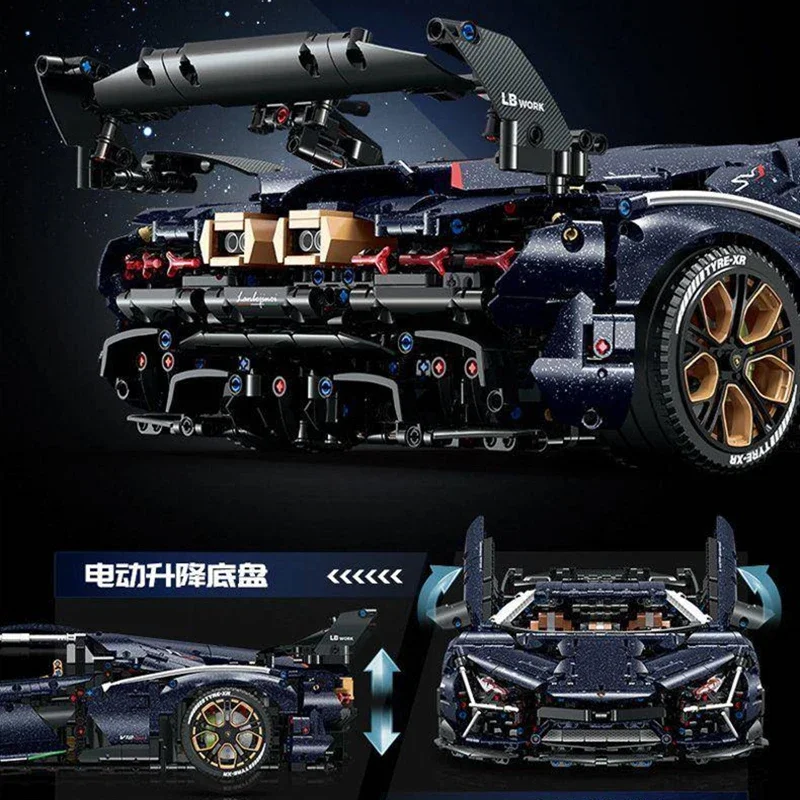 В наличии новинка 1:8 10624 4106 шт. MOC высокотехнологичная суперспортивная модель