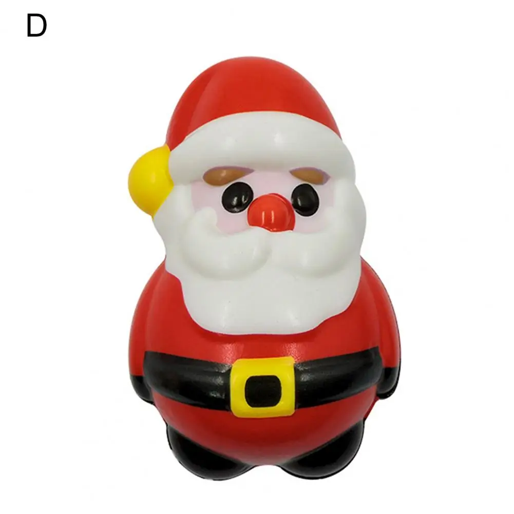 

Fashion Boys Girls Stress Relief Squeezing Decompression Toy Santa Claus Doll Bright Color Decorative