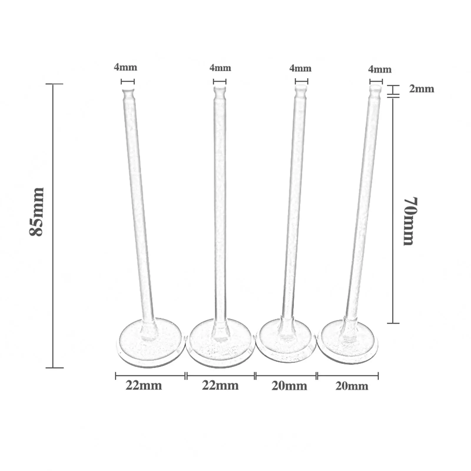 4 шт. Впускной ток. Клапаны и выпускные EX. Замена клапанов на 2001-2014 гг.