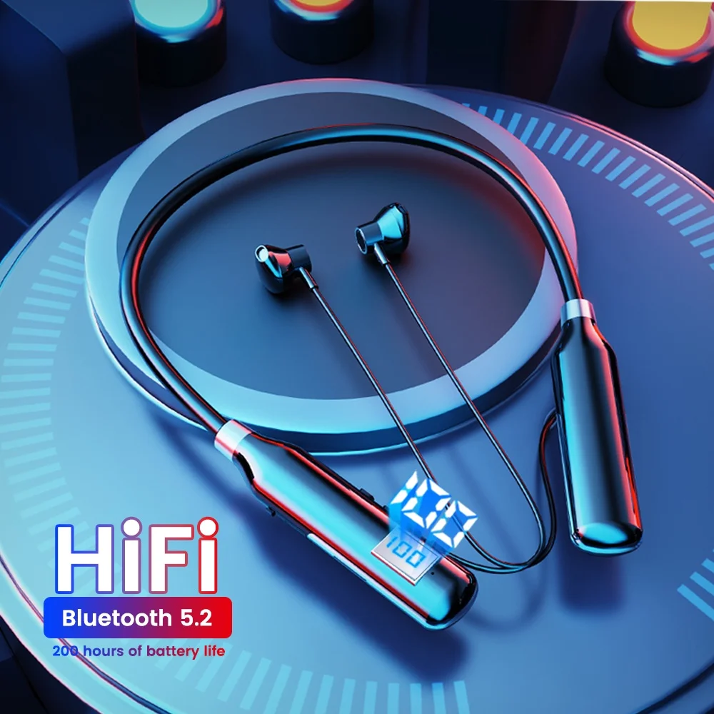 

Беспроводные наушники K58pro TWS Bluetooth 5,2, спортивные водонепроницаемые наушники с магнитным шейным ободом и микрофоном