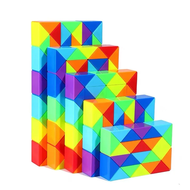 Скоростной куб волшебная линейка в виде змеи поворотная головоломка 48/72 клинья