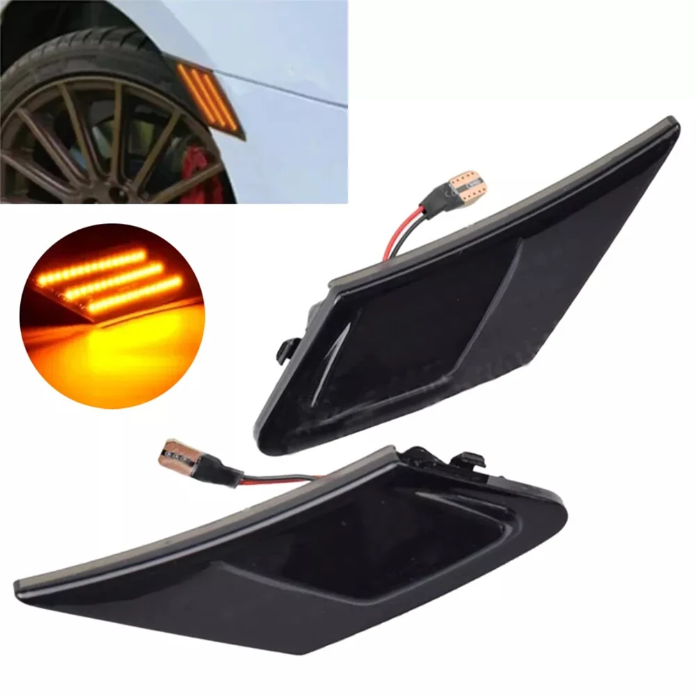 Светодиодные дымчатые черные маркеры переднего бампера для Scion FR S (13 ✖) Для BRZ