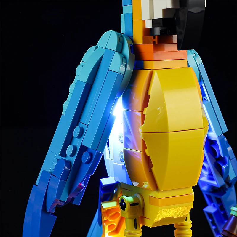 DIY светодиодный набор для LEGO 31136 экзотический попугай (только Φ без модели блоков)