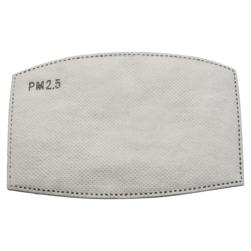 

100Pcs PM2.5 Filter Sheet Activated Carbon Filter 5 Layers Protection Pad Anti Pollution Masque Mouth Mask Mat