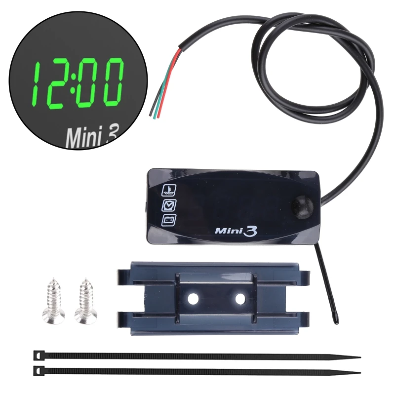 

Motorcycle 3 in 1 Voltage Voltmeter Tester Battery Moniter Gauge for Boat Marine