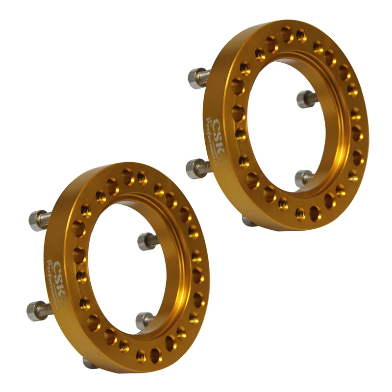 

2PCS Aluminum Steering Wheel Adapter Spacer Kit For Momo Sparco OMP Nardi Hub Black/Gold
