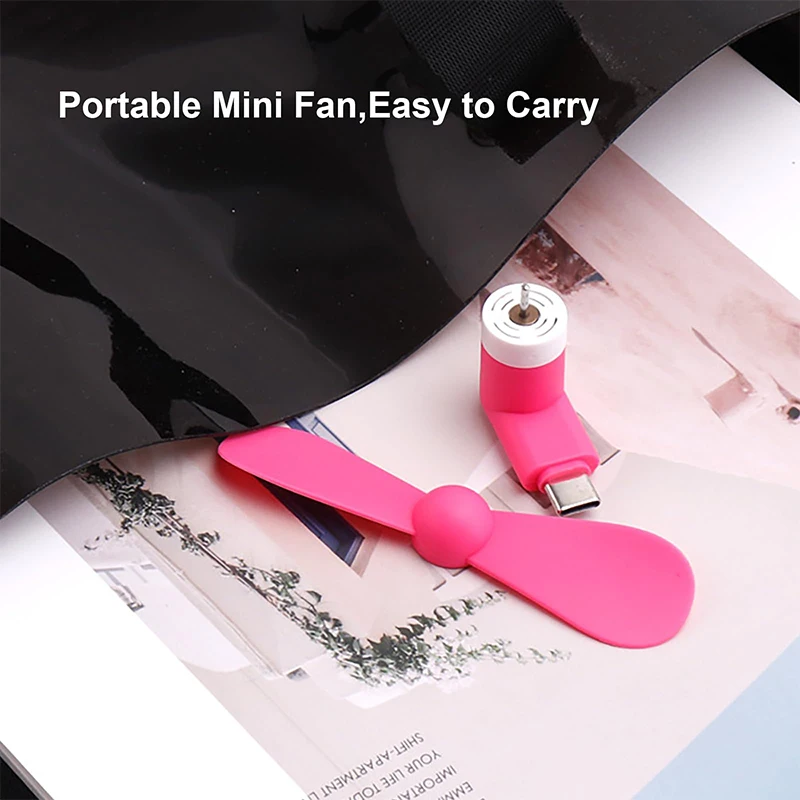 2 шт. портативный мини-вентилятор с Micro USB 5 В 1 Вт