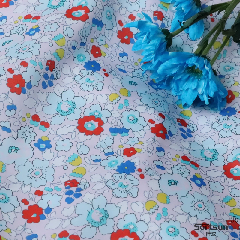 

Betsy Floral 100% Cotton Fabric 80S Like Liberty Digital Printed For Sewing Cloth Dress Skirt Kids Designer Poplin Tela Designer