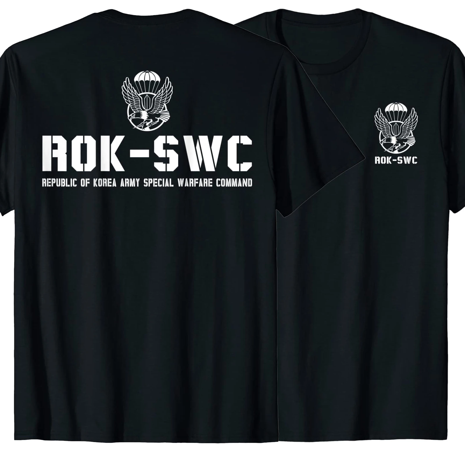 

Republic of Korea ROK Army Special Forces Black Berets T Shirt. Short Sleeve 100% Cotton Casual T-shirts Loose Top Size S-3XL