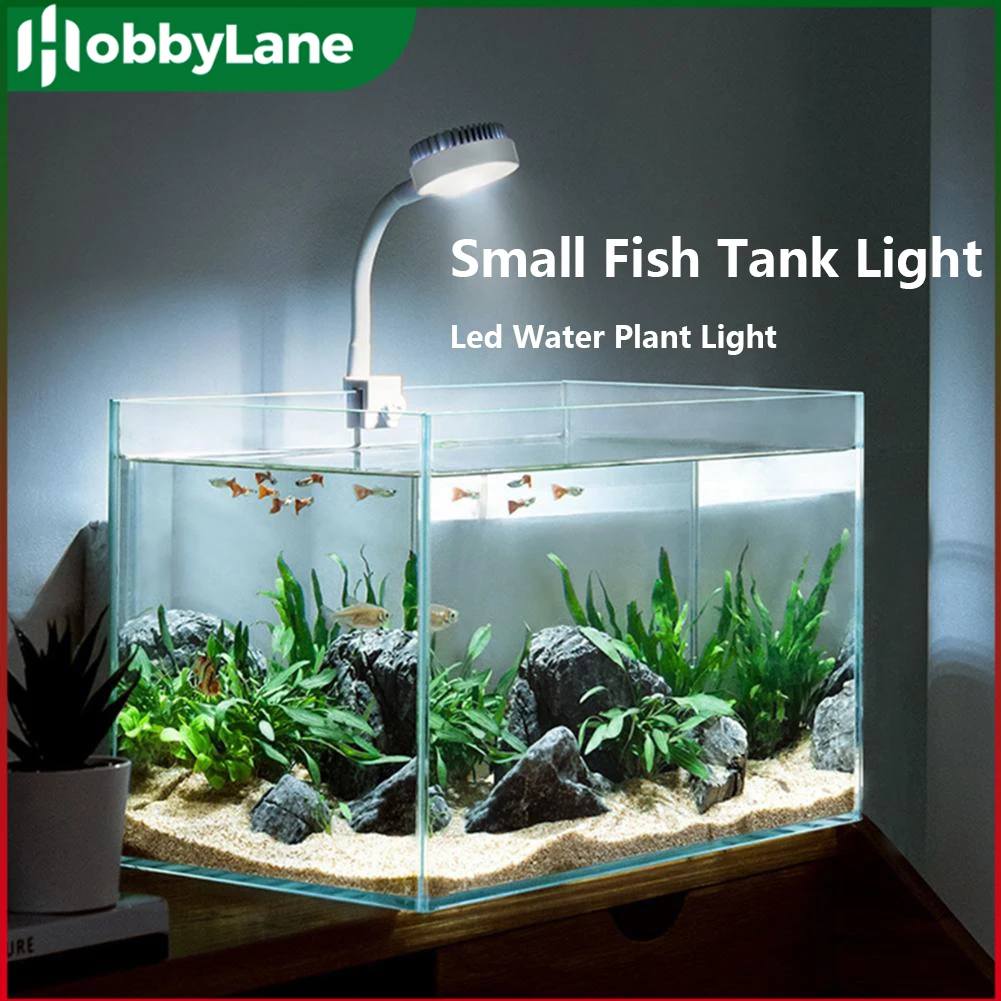 

Usb Charging Small Fishbowl Led Light With Separate Power Switch High Brightness Clip-type Mini Water Grass Lamp Aquarium