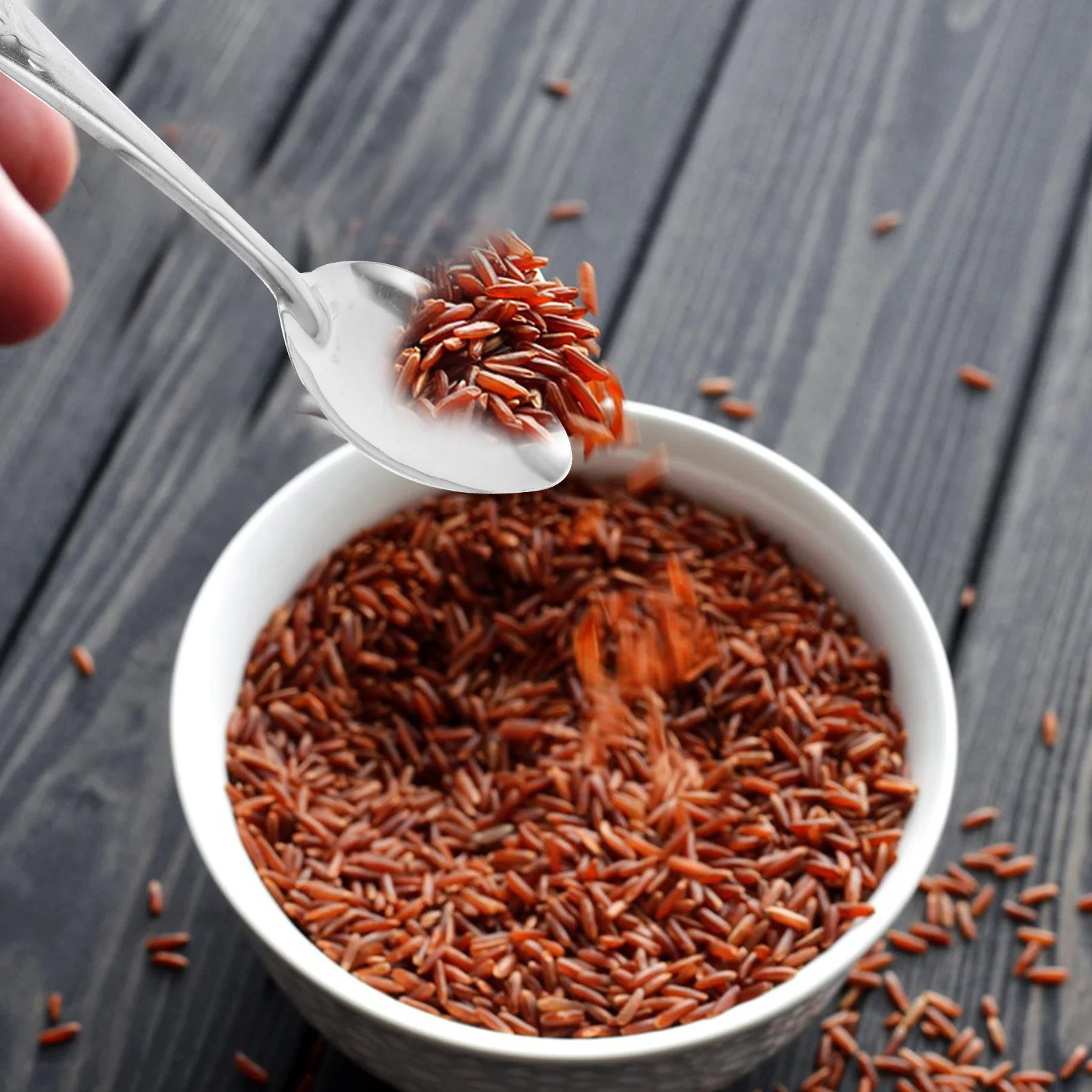 Ложка для риса быстрого питания ложки супа металлическая ложка из нержавеющей