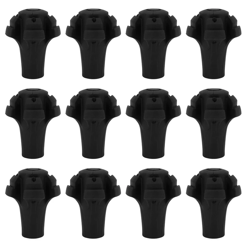 

12X Extra Durable Rubber Replacement Tips (Replacement Feet/Paws / Ferrules/Caps) For Trekking Poles