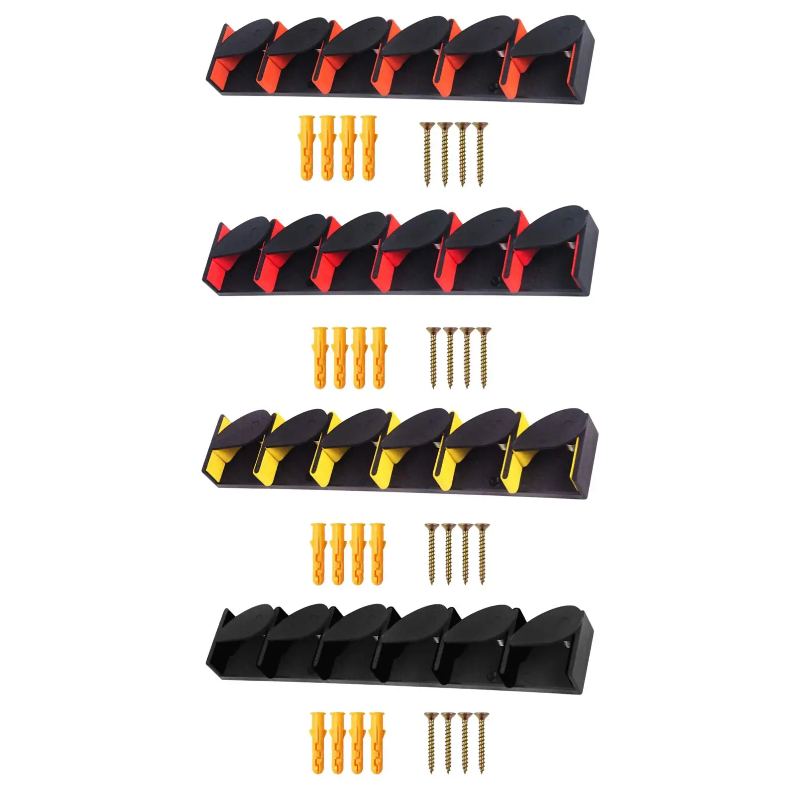 

Fishing Rod Holder Parts Repair Organizer Equipment Fishing Rod Holder Stand Kit for Garage 6 Holes Rod Stand Pole Rack