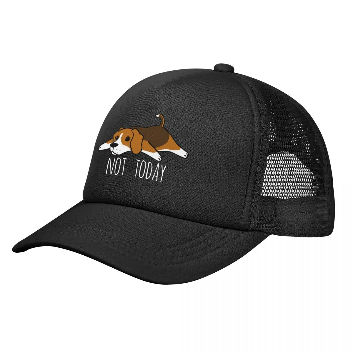 

Unisex Funny Not Today Beagle Dog Trucker Cap Retro Mesh Baseball Cap Polyester Hat Sun Hats Adjustable Sun Hats Summer