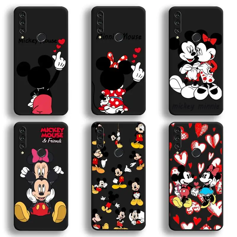 Чехол для телефона с изображением Микки и Минни Маус Huawei Y6P Y8S Y8P Y5II Y5 Y6 2019 P Smart Prime Pro