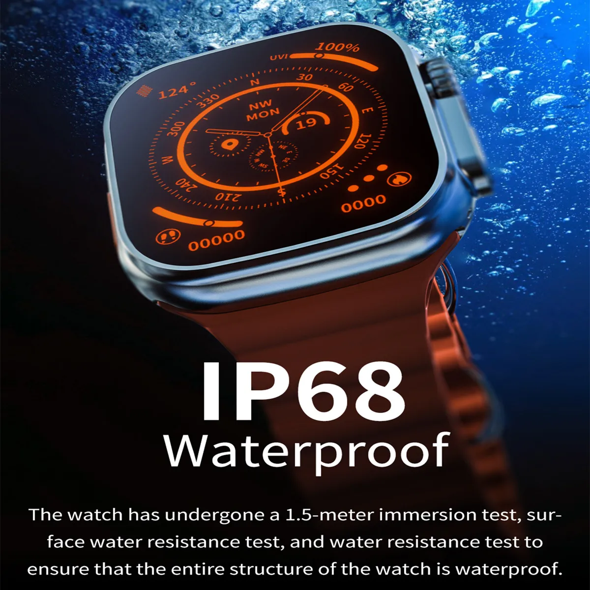 

2023 ZD8 Ultra Max + Smart Watch Bluetooth Call 2.2 Inch Sport Fitness HD Display Heart Rate Passometer Men Women Smartwatch