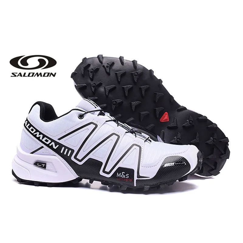 Free Shipping Salomon Speed Cross 3 CS III Men Sneakers Red Man Breathable Flats  Men Running Shoes Trainers