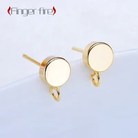 fashion and exquisite silver plated diy earrings accessories personality simple and versatile jewelry