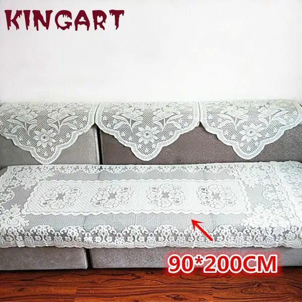 Изысканная бежевая жаккардовая Тюлевая скатерть подушка для дивана салфетка