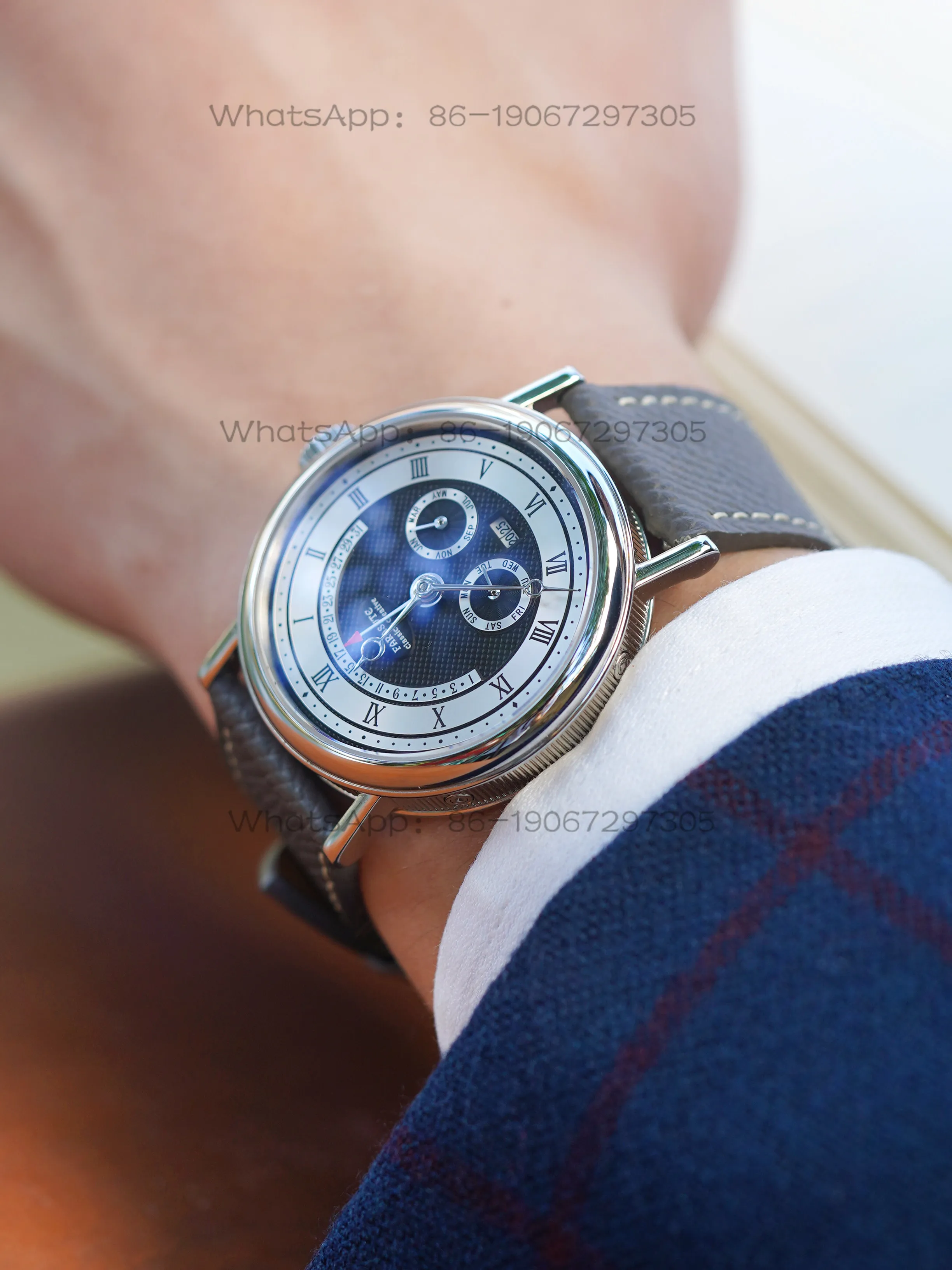 Фото Механические мужские часы Magic City Watch Store с годовым календарем, легкие, роскошные, для бизнеса и отдыха №1