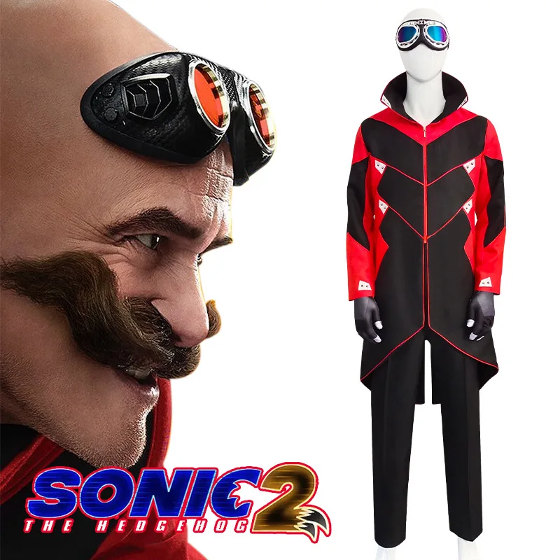 

New Cartoon Role-playing Costumes Sonic The Hedgehog Fashion High-value Creative Game Peripherals Dr. Eggman Cosplay Costumes