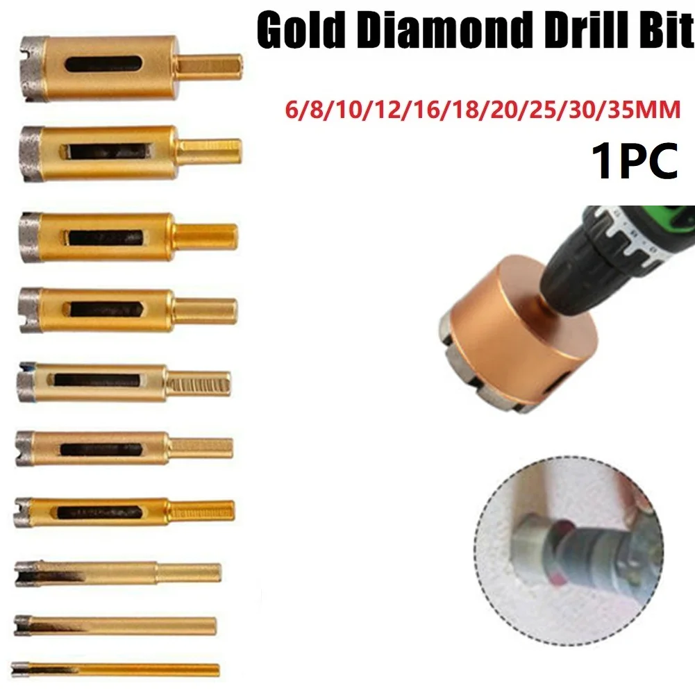 

6mm-35mm Diamond Drill Bit Hole Saw Glass Granite Cutter Opener Bits For Marble Granite Tile Ceramic Glass Tile Cutter