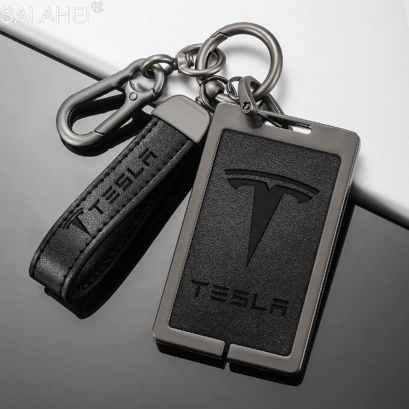 

Car NFC Card Key Cover Case Full Cover Shell Holder Key Protection For Tesla Model 3 Model Y Keychain Auto Interior Accessories
