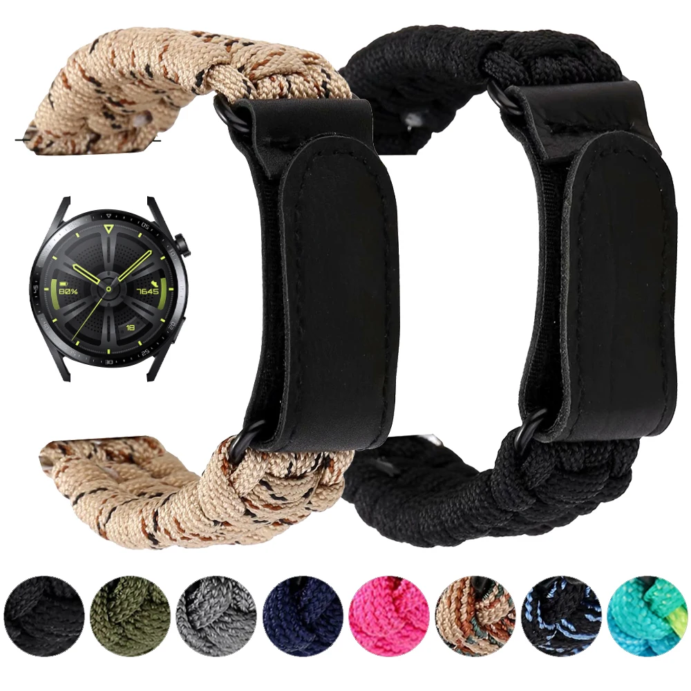 

Ремешок нейлоновый для HUAWEI Watch 2 3 Pro, регулируемый сменный Браслет Для HUAWEI GT 2 3 46 мм 42 мм/2e