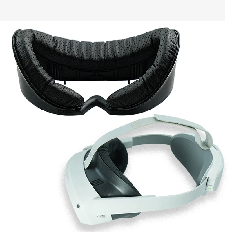 

For Pico4 Magnetic Replacement Bracket Leather Eye Mask Insulation Sweat Breathable Absorption Anti Light Leakage Vr Accessories