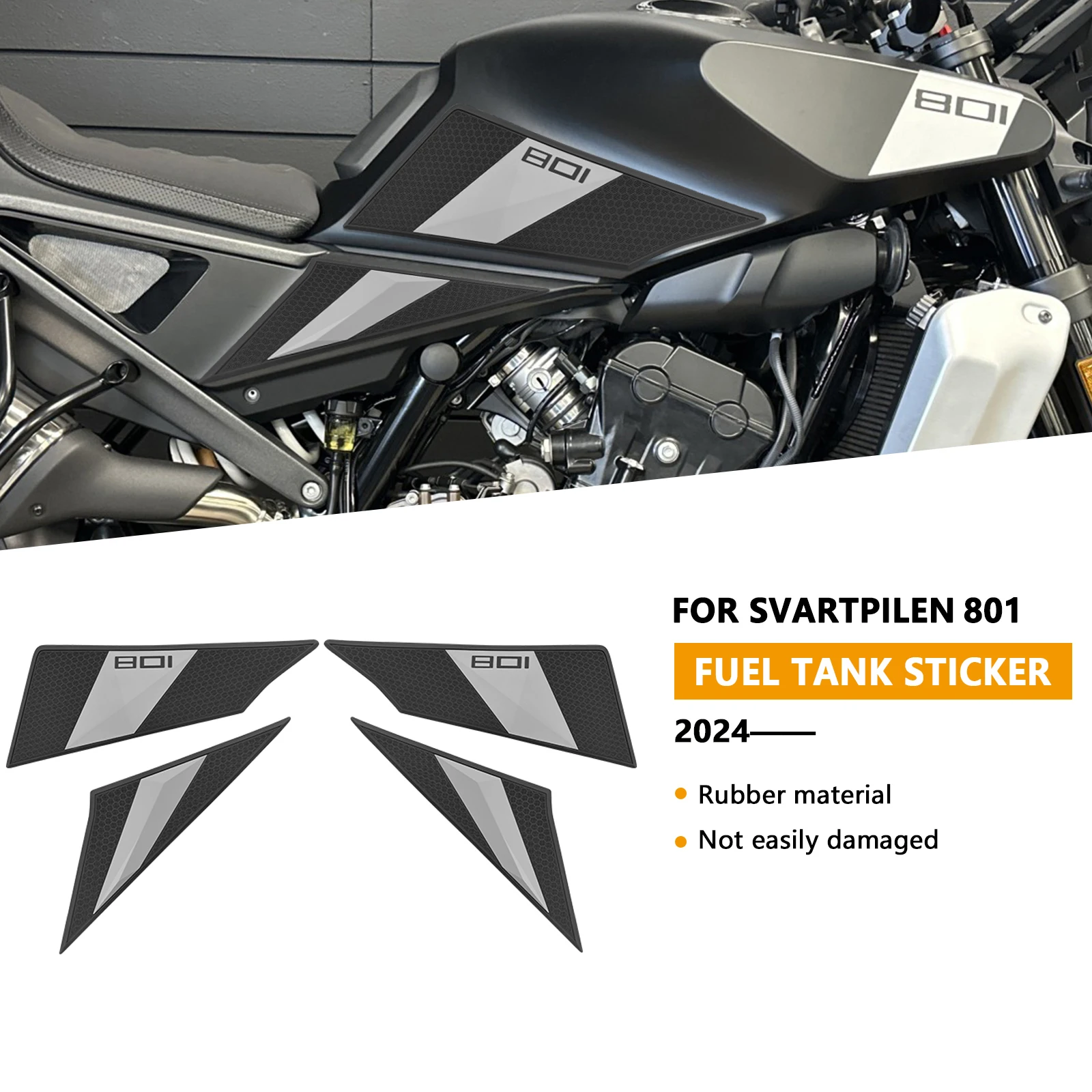 Для SVARTPILEN 801 VARTPILEN801 2024 наклейка на мотоцикл противоскользящая накладка топливный