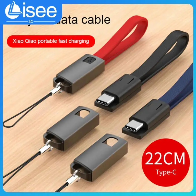 

Short Mini Convenient Speed Up Charging Mobile Charger Cable Hanging Rope Design Mobile Phone Charging Line Can Transfer Files
