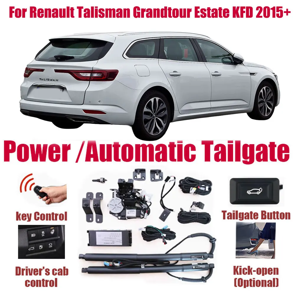 Фото Для Renault Talisman Grandtour KFD 2015+ Комплект электропривода багажника с датчиком открывания ногой, защитой от защемления, автоматическим открыванием, беспроводным управлением без помощи рук №1