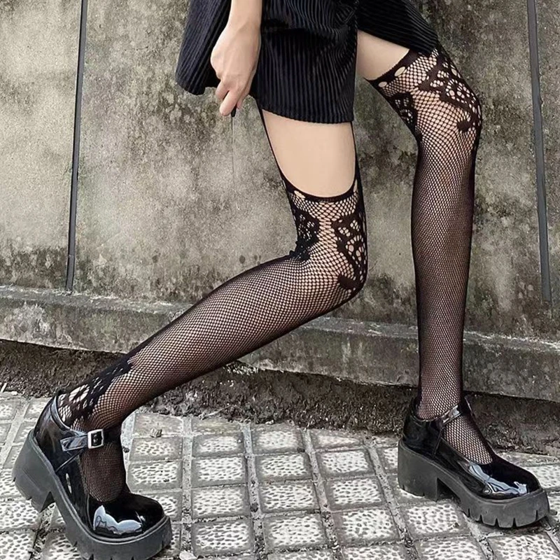 

Sexy Women's Garter Belt Pantyhose Thigh High Fishnet Stockings for Dance Party