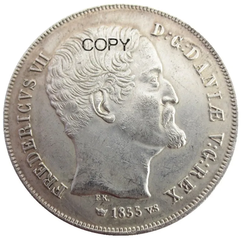 

Посеребренные копировальные монеты Дания Фредерик VII 1854/1855 YYBCB 2 шт