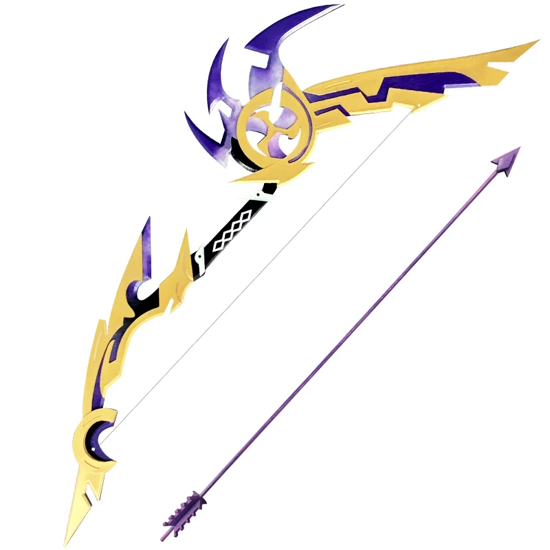 Game Genshin Impact Naganohara Yoimiya Cosplay Weapon Thundering Pulse Bow and Arrow Demon-breaking Bow Tartaglia Weapon Props images - 6