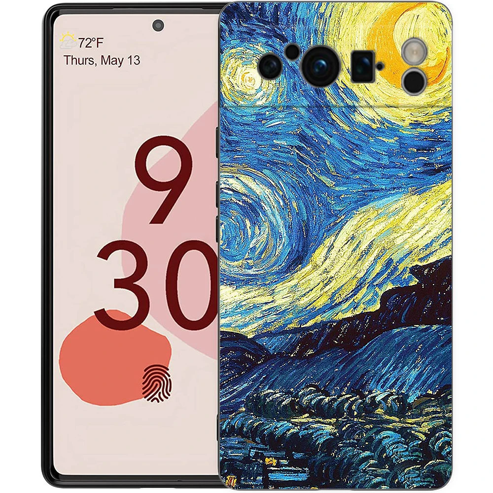 Чехол для телефона Google Pixel 9 8 7 6 9A 8A 7A 6A Pro 10 9 Pro XL Мягкий чехол из ТПУ Capas Van Gogh Art Starry Night Aesthetics (art.: 3920d2dec790a) - 3920d2dec790a