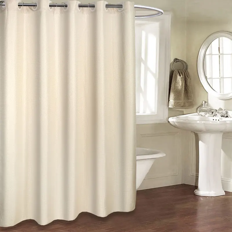 

K-water занавеска для душа, чистый оттенок, водонепроницаемая Полиэстеровая занавеска для ванной комнаты с крючками, однотонная Толстая зерка...